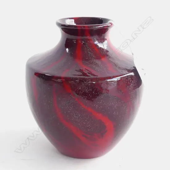 A Royal Doulton Burslem Archives 'Shantou' flambe Sung vase, 2001